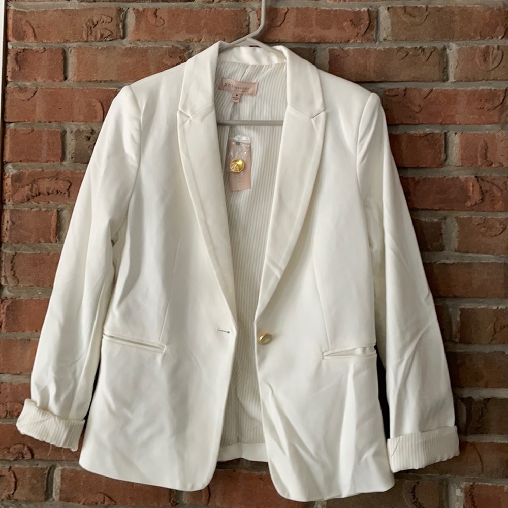 NWT White Philosophy Blazer